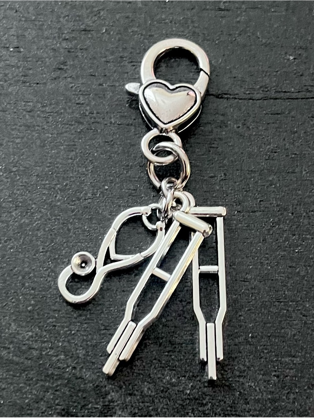 Orthopedic Nurse Charm Lobster Clasp Clip On Keychain Bag Charm Badge Charm